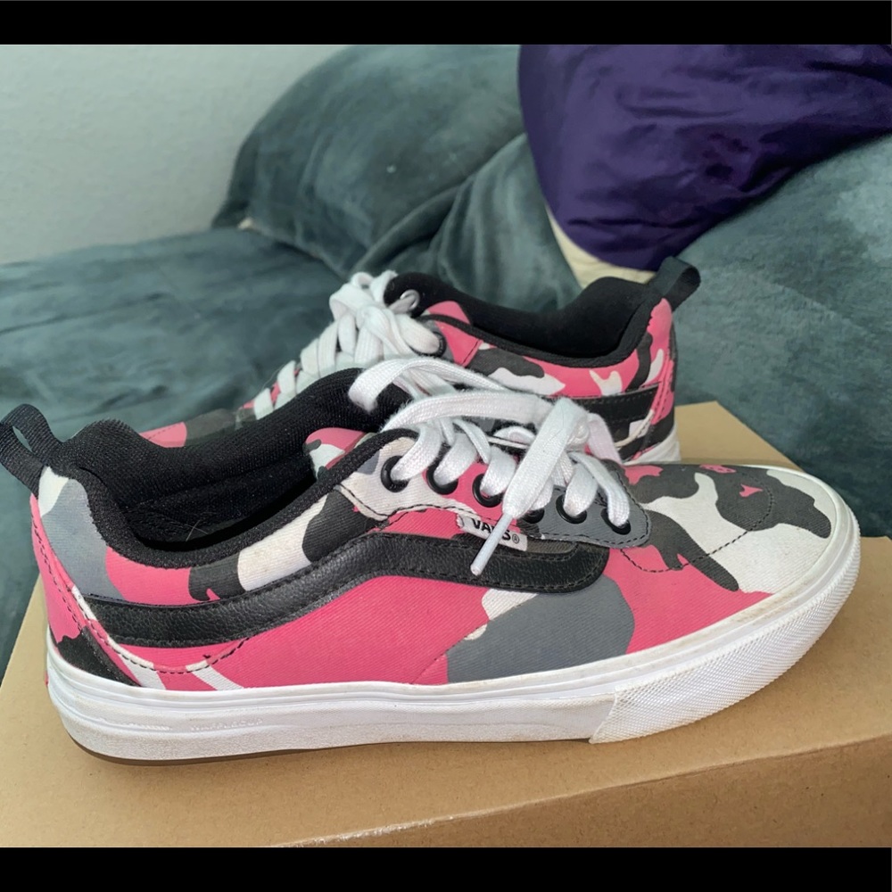 Pink camo vans